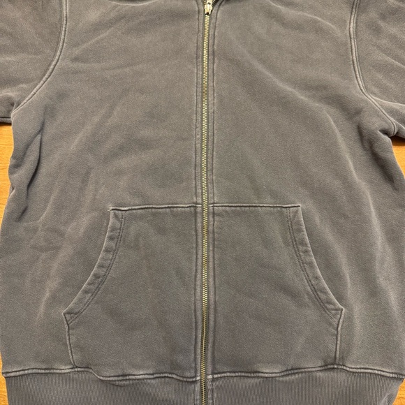 Joah Brown Empire Full Zip Hoodie Sweatshirt Jacket Cotton Grey One Size OS - Picture 4 of 16